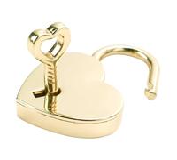 Mini Cadenas en Forme de Cœur Vintage,Petit Cadenas d'Amour avec Clé Pour Journal Intime, Boîte à Bijoux et Rangement,Style Ancien et Romantique