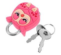 Mini Cadenas Hibou Rose en Métal, Compact et Portable, Sécurisé | Style Créatif et Mignon, Format Multifonction, pour Casier, Paquet et Placard, Usage Quotidien