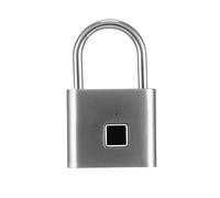 Mini cadenas intelligent portable à empreintes digitales - Cadenas de sécurité sans clé pour armoire de salle de sport, valise et bagages - Verrou à mot de passe de voyage durable et compact