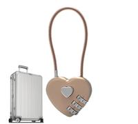 Mini cadenas Love Code - 14 x 3,9 x 1,6 cm, outil de sécurité à combinaison à 3 chiffres en de zinc, protecteur de confidentialité élégant | Parfait pour la valise, le sac d'école, le sac à do