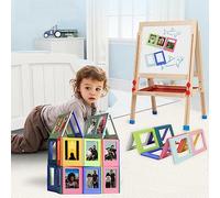 Mini Cadre Photo Aimant de Réfrigérateur, ABS Durable avec Aimant Puissant, Couleurs Vives, adapté aux Mini Photosde 3 Pouces, Garde Les Photos à L'abri de l'eau et de (Purple)