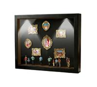 Mini cadre photo de musée - Exposition de style musée - Boîtier en relief antique - Boîte photo 3D - Cadre d' en bois - Pour fête d'anniversaire d'appartement, hôtel, famille, adulte