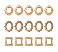 Mini Cadre Photo Rétro, Avec Création D'atmosphère Nostalgique, 3,2 X 3,9 Cm, Cadre Photo En Résine Vintage, Petits Cadres Antiques, Design Compact Et Portable, Pour Affichage De Réfrigérateur, Photog