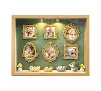 Mini Cadre Photo - Vitrine pour Objets De Collection Album Et Rangement | Boîte à Souvenirs de Voyage - pour Maison Bureau Décoration Cadeaux Famille Amis