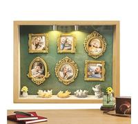 Mini cadres de musée - Album photo miniature - Mini boîte de silhouette de musée, pour la famille, les adultes, les hommes, les femmes, la maison, le bureau, les activités d'étude