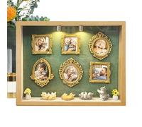 Mini cadres photo - Album photo de rangement pour objets de collection | Kit d'affichage de mémoire - Pour la famille, les adultes, les hommes, les femmes, la maison, le bureau, les activités d'étude