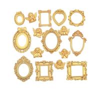 Mini Cadres Photo - Décoratifs pour Maisons de Poupées - Petits Cadres Dorés | pour Garçons Filles Adolescentes Fils Fille Petite-fille Amis et Famille