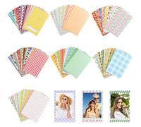 Mini Cadres Photo Instantanés Colorés, 140 Pièces Bordures Photos Autocollants pour Cadres Photo pour Films Polaroid & Fujifilm Instax Mini Film 11 9 8 70 7s Appareil Photo