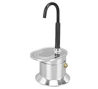 Mini cafetière à expresso pour cuisinière, 1 tasse, 50 ml, bec unique, verseuse italienne pour camping en plein air, portable et léger, infusion en seulement 90 secondes