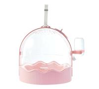 Mini cage d'extérieur transparente pour écureuil, hamster | Comprend une bouteille d'eau pour un voyage facile - Cage portable pour petit hamster