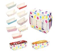 Mini caissettes à cupcakes, 100 pièces/ensemble, mini caissettes à muffins de qualité alimentaire, résistantes aux hautes températures, 4, 3 x 1, 9 x 1, 4, gâteau rectangulaire pour gâteaux et pain