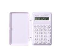 Mini Calculator Pocket Size - Portable Calculation Tool | Compact ABS Calculator with Protective Lid, Lightweight Math Device for Students Teachers Office Business Professionals Cashiers