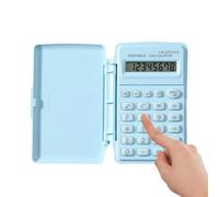 Mini Calculator Portable Calculation Device with Lid for School Office