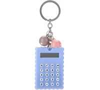 Mini Calculatrice Avec Boucle De Clé Portable Mignon Cookies Style Key Chain Calculator Candy Color Pocket Calculator(Violet)[Z550]