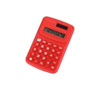 Mini Calculatrice, Calculatrice de Bureau avec écran LCD à 8 Chiffres pour Bureau, Maison et Calculatrice Scolaire | Calculatrice Simple Fonction Standard Petit-Rouge