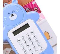 Mini Calculatrice de Dessin animé Style Ours Mignon,Calculatrice Portable Légère à 8 Chiffres,Idéal pour Les étudiants (Ours Bleu)