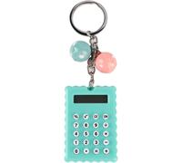 Mini Calculatrice de Poche,Portable Mignon Biscuits Style clé Infirmière Couleur Calculatrice de Poche (Gris Violet) Alculator Petit Portable Chaîne Bonbons (Vert)