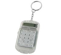 Mini Calculatrice Électronique À 8 Chiffres, Boîtier En Plastique Transparent, Porte-Clés W