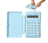 Mini Calculatrice - Petite calculatrice avec couvercle,Calculatrice portable,Pour enseignants, comptables, caissières, ingénieurs, comptables, comptables, candidats aux examens, maison, affaires