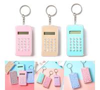 Mini-calculatrices de Poche, 3 Paquets, Affichage 8 Chiffres | Porte-clés labyrinthe, calculs basiques, adapté aux élèves, écoles, foyers et bureaux. Couleurs aléatoires.