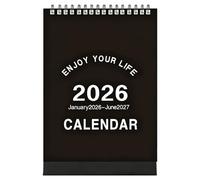 Mini Calendar 2026-18-Month Desk Planner for Family Students or Teachers, Monthly Schedule Organizer, January 2026 to June 2027 Layout, Compact Design for Office Home School Daily Planning
