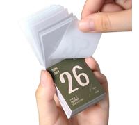 Mini Calendrier 2026, Papier Épais Détachable, Calendrier Quotidien À Détacher 2026, Petit Planificateur De Bureau Avec 365 Feuilles Pour Le Bureau, La Maison, La Gestion Des Horaires D'étude, Noël