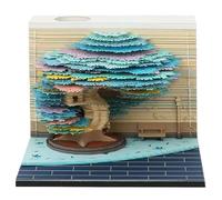 Mini calendrier 3D 2026 3D détachable avec calendrier hebdomadaire et lumière LED - Bloc-notes - Décoration de bureau - Cadeau pour Noël, pendaison de crémaillère - Décoration de bureau