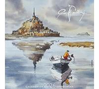 Mini Calendrier Chevalet 2026 Pascal Benoit Artiste Peintre Mont Saint Michel (AJZ179) + offert un agenda de poche