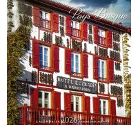 MINI CALENDRIER CHEVALET 2026 PAYS BASQUE - MAISON - PORT - ESPELETTE - BAYONNE - ST JENA DE LUZ FORMAT 16X16 (AJZ151)+ offert un agenda de poche 2026