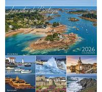 MINI CALENDRIER CHEVALET 2026 SITE DE BRETAGNE -MAISON BRETONNE - HORTENSIA - mer FORMAT 16X16 (AJZ163)+ offert un agenda de poche 2026