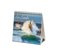 MINI CALENDRIER CHEVALET 2027 LES LANDES - PHARE -BISCAROSSE - CAP BRETON- FORMAT 16X16 (AJZ155)+ offert un agenda de poche 2027
