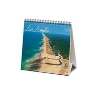 Mini Calendrier Chevalet Les Landes 2027 Plage Courant d'Huchet FORMAT 16X16 (AJZ173)+ offert un agenda de poche