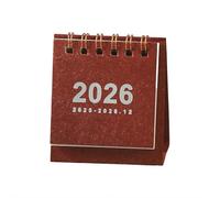 Mini calendrier de bureau 2025-2026, petit calendrier de bureau à rabat avec support de poche d'avril 2025 à décembre 2026, planificateur mensuel portable 2026 pour la maison, le bureau, la chambre à