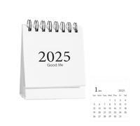 Mini calendrier de bureau 2025 simple et portable de poche - Accessoires de plan de décoration de bureau