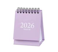 Mini calendrier de bureau 2026-2027 - De janvier 2026 à juillet 2027, petits calendriers de table debout avec autocollants pour la maison, le bureau, l'école