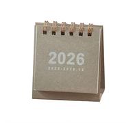Mini calendrier de bureau 2026-2027, design simple et minimaliste pour bureau, maison ou étude, idéal pour les enseignants, l'appréciation des employés et les cadeaux de vacances (style H)