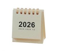 Mini calendrier de bureau 2026-2027, design simple et minimaliste pour bureau, maison ou étude, idéal pour les enseignants, l'appréciation des employés et les cadeaux de vacances (style A)