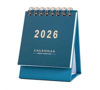 Mini calendrier de bureau 2026, calendrier à rabat debout pour 2026, calendrier de bureau de janvier 2026 à juin 2027, liste de choses à faire, calendriers quotidiens pour l'école et le bureau