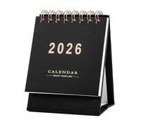 Mini calendrier de bureau 2026, calendrier à rabat debout pour 2026, calendrier de bureau de janvier 2026 à juin 2027, liste de choses à faire, calendriers quotidiens pour l'école et le bureau