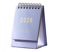 Mini calendrier de bureau 2026, calendrier à rabat debout pour 2026, calendrier de bureau de janvier 2026 à juin 2027, liste de choses à faire, calendriers quotidiens pour l'école et le bureau