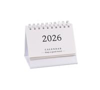 Mini calendrier de bureau 2026 en anglais simple - Affichage de poche - Calendrier de bureau portable - Décoration de bureau