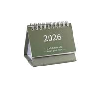 Mini calendrier de bureau 2026 en anglais simple - Affichage de poche - Calendrier de bureau portable - Décoration de bureau