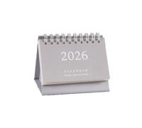 Mini calendrier de bureau 2026 en anglais simple - Affichage de poche - Calendrier portable - Décoration de bureau
