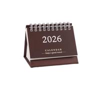 Mini calendrier de bureau 2026 en anglais simple - Affichage de poche - Portable - Décoration de bureau