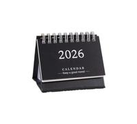 Mini calendrier de bureau 2026 en anglais simple, calendrier de bureau, portable, décoration faite à la main