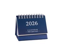 Mini calendrier de bureau 2026 en anglais simple - Calendrier de poche portable - Décoration de bureau E4G2