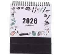 Mini Calendrier de Bureau 2026 en Papier, Style Minimaliste Moderne | Vue Claire des Dates, Organisation du Bureau, pour Enseignants, Planificateurs et Agendas Quotidiens