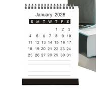 Mini calendrier de bureau 2026 janvier 2026 à juin 2027 | Calendrier annuel pour enseignants, maison, intérieur, école, bureau et bureau