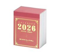 Mini calendrier de bureau 2026 - Organiseur en papier épais, planificateur à arracher | Rappel d'horaire compact pour les voyages de e bureau et de classe Planification des