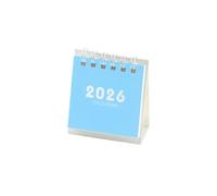 Mini calendrier de bureau 2026 - Petit calendrier de bureau 2026 en papier épais à double spirale pour la maison, les fêtes, cadeaux de Noël, cadeaux de collègue, cadeaux de rentrée scolaire